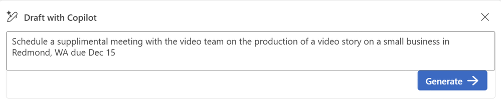 Zadání detailů a kliknutí na Generate