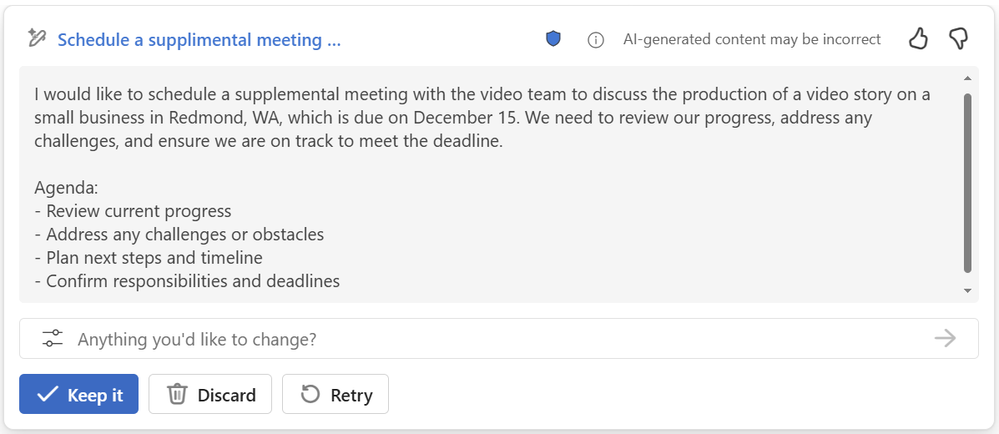 Návrh agendy v těle pozvánky