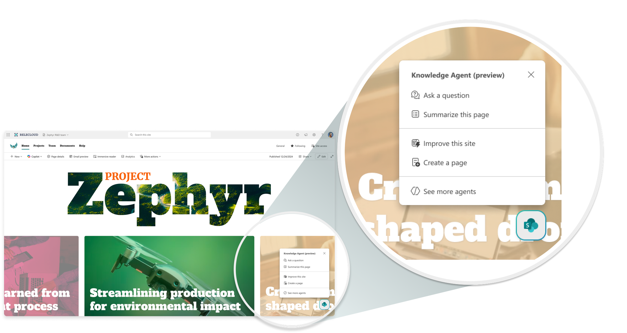 Představujeme Knowledge Agent v SharePointu