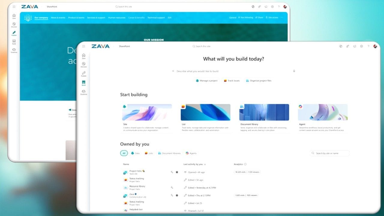 Představujeme nové agentní funkce v SharePointu a další novinky